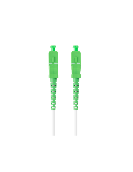 Lanberg FO-SASA-SS21-0100-WH Cable de fibra óptica e InfiniBand 10 m SC Verde, Blanco