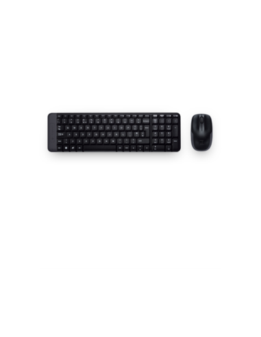 Logitech Wireless Combo MK220 teclado Ratón incluido Oficina USB Español Negro