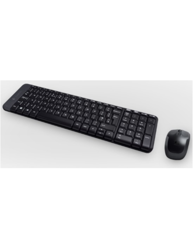 Logitech Wireless Combo MK220 teclado Ratón incluido Oficina USB Español Negro