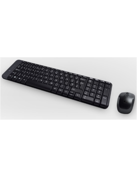 Logitech Wireless Combo MK220 teclado Ratón incluido Oficina USB Español Negro