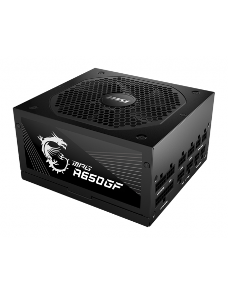 MSI MPG A650GF unidad de fuente de alimentación 650 W 24-pin ATX ATX Negro