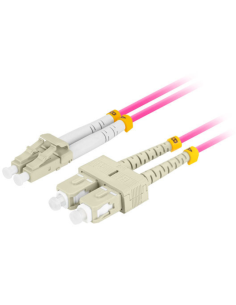 Lanberg FO-LUSU-MD41-0010-VT Cable de fibra óptica e InfiniBand 1 m LC SC LC/SC Violeta