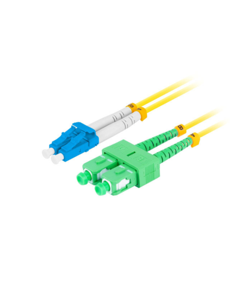 Lanberg FO-LUSA-SD11-0020-YE Cable de fibra óptica e InfiniBand 2 m SC LC LC/SC Amarillo