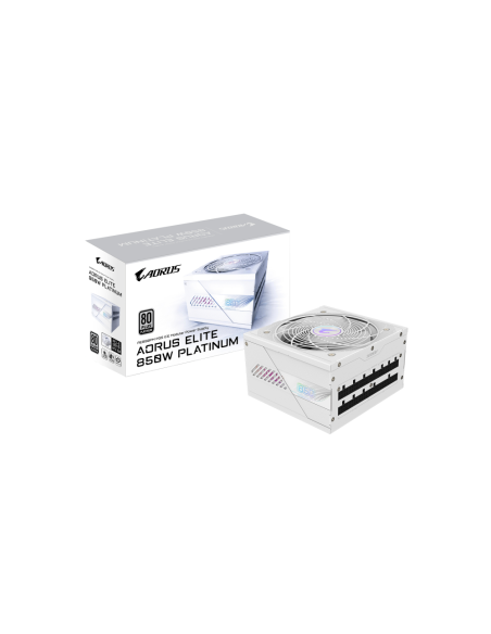 GIGABYTE AORUS ELITE P850W ICE unidad de fuente de alimentación 850 W 20+4 pin ATX Blanco