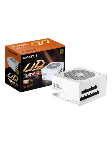 GIGABYTE UD750GM PG5 V2 ICE unidad de fuente de alimentación 750 W 20+4 pin ATX Blanco