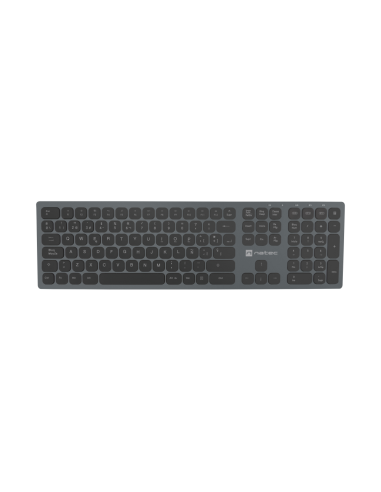 NATEC NKL-1830 teclado Universal RF Wireless + Bluetooth QWERTY Español Negro, Gris