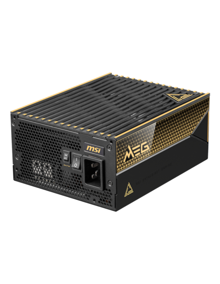 MSI MEG Ai1600T PCIE5 unidad de fuente de alimentación 1600 W 24-pin ATX ATX Negro
