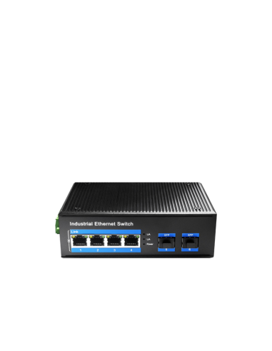 Cudy IG1004S2P switch No administrado Gigabit Ethernet (10/100/1000) Energía sobre Ethernet (PoE) Negro