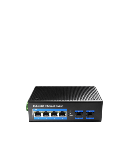 Cudy IG1004S2P switch No administrado Gigabit Ethernet (10/100/1000) Energía sobre Ethernet (PoE) Negro