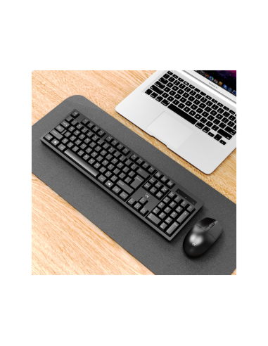 Ewent EW3281 teclado Ratón incluido Universal RF inalámbrico QWERTY Español Negro