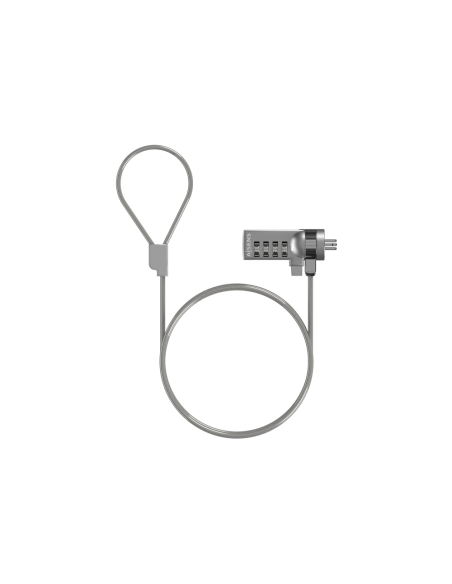 AISENS Cable de Seguridad con Cerradura de Combinacion para Ordenador, Monitor, Portatil 1.5M