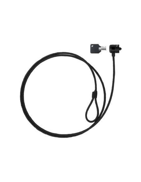 TooQ Cable de Seguridad con Llave para Portátiles 1.5 metros, Gris Oscuro