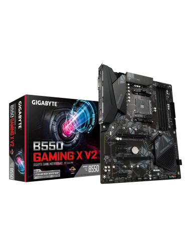 GIGABYTE B550 Gaming X V2 Placa base - Procesadores AMD Ryzen 5000, VRM de 10+3 fases, hasta 4733 MHz DDR4, 1xPCIe 4.0 + 1xPCIe 