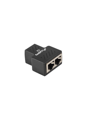 Lanberg ADS-RJ45-2RJ45-OS cable divisor y combinador Divisor de señal para cable coaxial Negro
