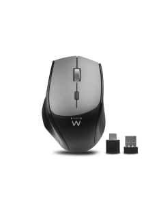 Ewent EW3245 ratón Oficina mano derecha RF inalámbrico Óptico 2400 DPI 2