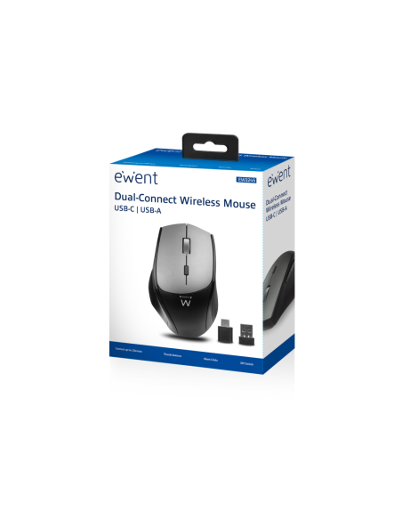 Ewent EW3245 ratón Oficina mano derecha RF inalámbrico Óptico 2400 DPI
