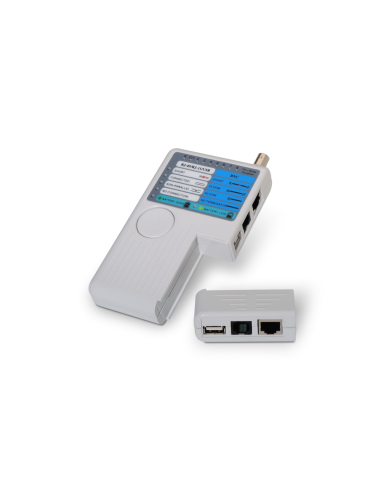 AISENS A142-0313 comprobador de cables de red Comprobador de cables UTP/STP Gris