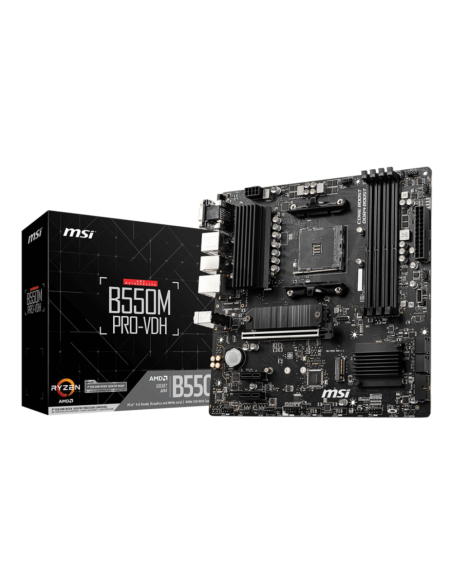 MSI B550M PRO-VDH placa base AMD B550 Zócalo AM4 micro ATX