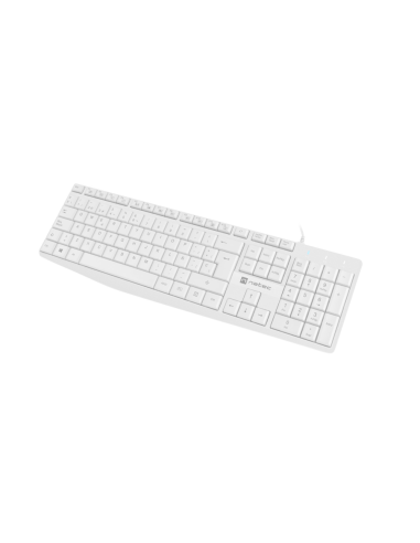 NATEC NKL-1949 teclado Universal USB QWERTY Español Blanco