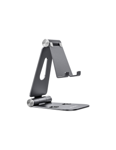 AISENS Soporte De Sobremesa Tamaño XL Ajustable (2 Pivotes) Para Movil / Tablet, Gris