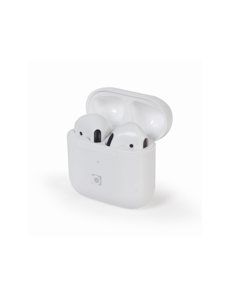 Gembird TWS-MLA-GW auricular y casco Auriculares Inalámbrico Dentro de oído Llamadas/Música USB Tipo C Bluetooth Blanco