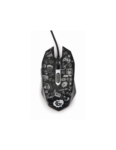 Gembird MUS-6B-GRAFIX-01 ratón Oficina mano derecha USB tipo A Óptico 3600 DPI