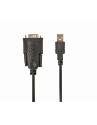 Gembird UAS-DB9M-02 cable de serie Negro 1,5 m USB tipo A DB-9