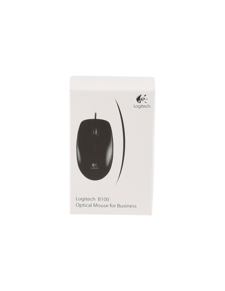 Logitech B100 ratón Oficina Ambidextro USB tipo A Óptico 800 DPI