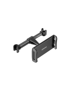 AISENS Soporte Coche Ajustable (1 Pivote) Para Reposacabezas Para Telefono / Tablet, Negro