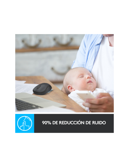Logitech M220 Silent ratón Oficina Ambidextro RF inalámbrico Óptico 1000 DPI