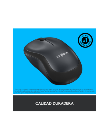 Logitech M220 Silent ratón Oficina Ambidextro RF inalámbrico Óptico 1000 DPI