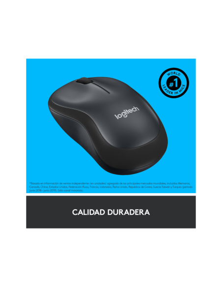 Logitech M220 Silent ratón Oficina Ambidextro RF inalámbrico Óptico 1000 DPI