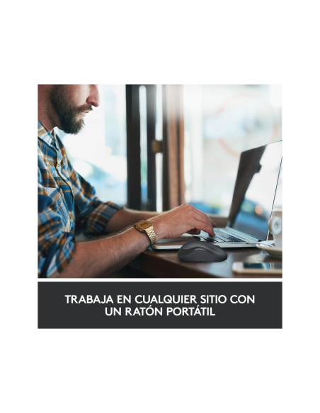 Logitech M220 Silent ratón Oficina Ambidextro RF inalámbrico Óptico 1000 DPI