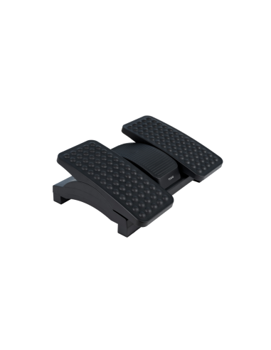 TooQ Reposapiés Ajustable en Altura e Inclinación, Negro