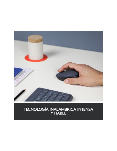 Logitech M170 Grey-K ratón Oficina Ambidextro RF inalámbrico Óptico 1000 DPI