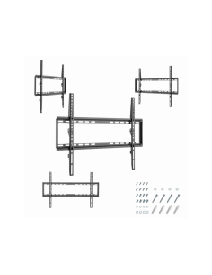 Gembird WM-70F-03 soporte para TV 177,8 cm (70") Negro