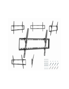 Gembird WM-70T-03 soporte para TV 177,8 cm (70") Negro