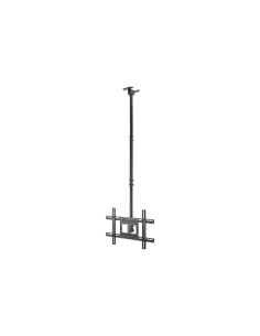 AISENS Soporte De Techo Giratorio, Inclinable, Extensible Para Monitor/TV 50kg De 37-80, Negro