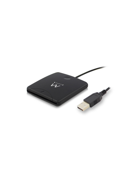 Ewent EW1052 lector de tarjeta inteligente USB USB 2.0 Negro