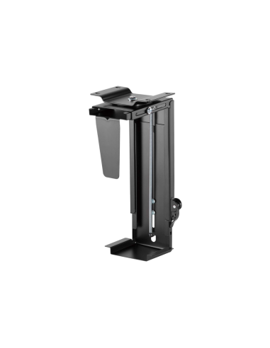 AISENS Soporte Giratorio y Altura Personalizable para CPU por Debajo de Escritorio con Mango de Bloqueo Fácil