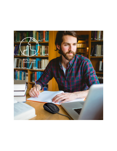 Logitech B110 Silent ratón Oficina Ambidextro USB tipo A Óptico 1000 DPI