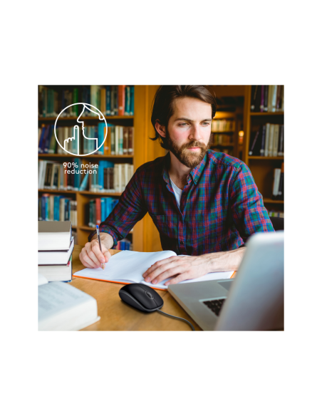 Logitech B110 Silent ratón Oficina Ambidextro USB tipo A Óptico 1000 DPI