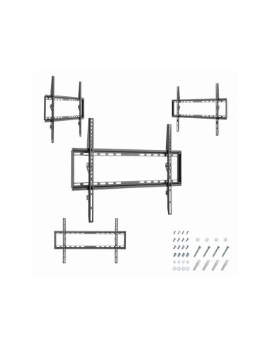 Gembird WM-70F-03 soporte para TV 177,8 cm (70") Negro