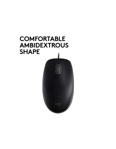 Logitech B110 Silent ratón Oficina Ambidextro USB tipo A Óptico 1000 DPI