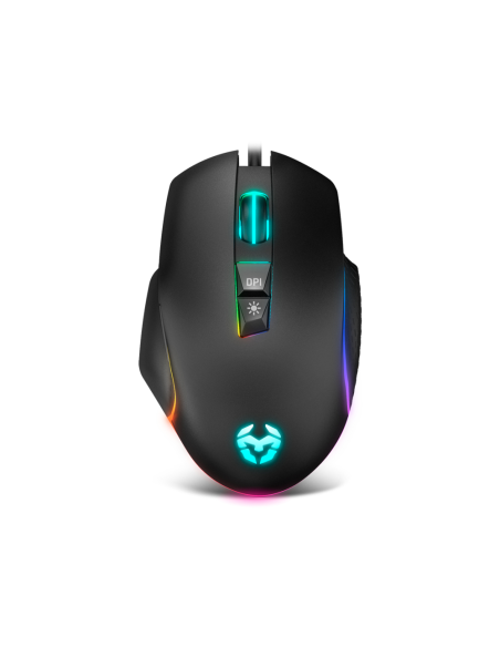 Krom Keos ratón Juego mano derecha USB tipo A Óptico 6400 DPI