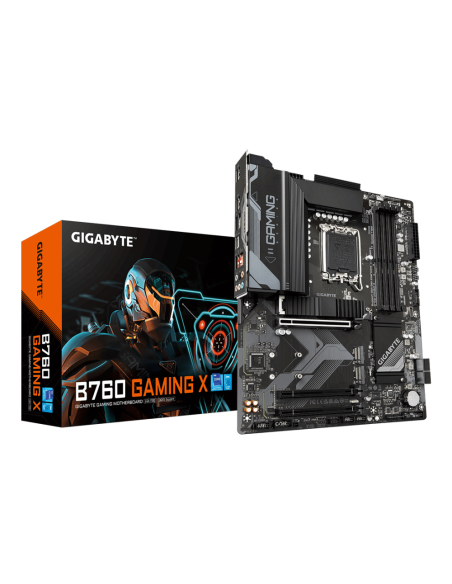 GIGABYTE B760 GAMING X Placa Base - Compatible con procesadores Intel Core de 14ª generación, VRM digital de 8+1+1 fases, hasta 