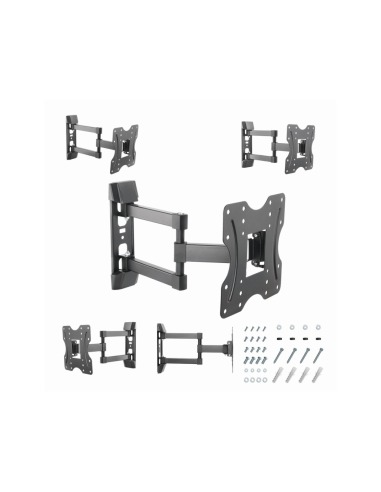 Gembird WM-42ST-02 soporte para TV 106,7 cm (42") Negro