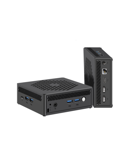 Leotec LEMPC12 PC/estación de trabajo barebone Cubo Negro