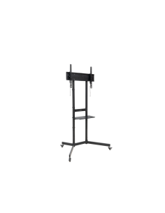 TooQ “KEFRÉN” Soporte de suelo con Ruedas para pantallas de 37”-70”, Negro