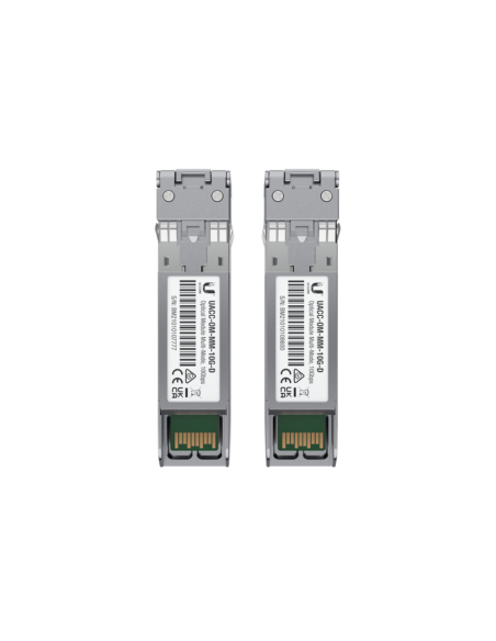 Ubiquiti UACC-OM-MM-10G-D-2 red modulo transceptor Fibra óptica 10000 Mbit/s 850 nm